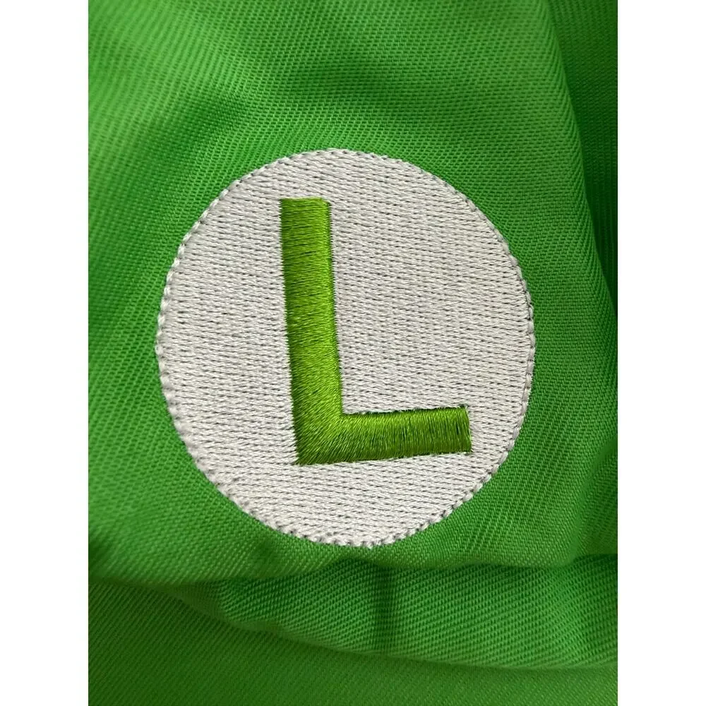 Nintendo Super Mario Luigi Onesie Pajamas Kids Size 10/12 Hooded Fleece Union
